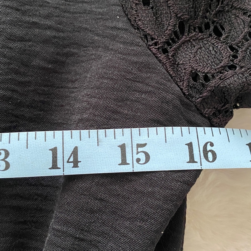 Amana Black Dress with Lace Sleeves Large - Picture 12 of 16